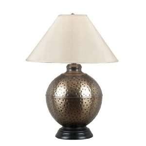  Emissary Hammered Antique Brass Table Lamp