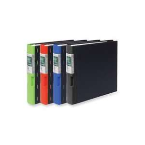  EcoSmart Ring Reference Binder, 2 Capacity, Black/Red 