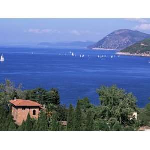 Coast Near Portoferraio, Island of Elba, Province of Livorno, Tuscany 