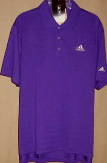 ADIDAS Climalite Limited Edition Tour Logo pique short sleeve polo Lg 