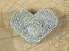 Druzy Silver Heart Crystal Drusy Quartz Metallic Vapor 