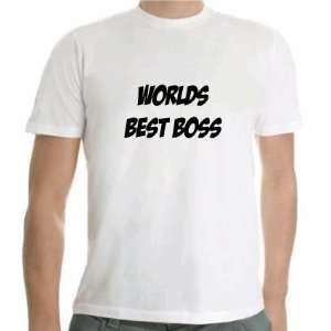  World Best Boss Tshirt SIZE ADULT LARGE 