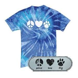  Peace Love Dog Plaque