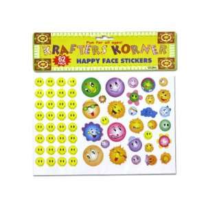  Happy face stickers   Pack of 24 Toys & Games