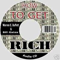 How To Get Rich Audio CD Bill Gates and Warren Buffet  