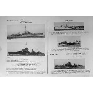  1953 54 Ships Emden Galster Riedel Ihn Torpedo Boats