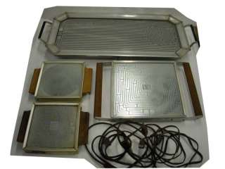   Vintage Food Serving Heated Warming Trays Hotray H 100,H 115A H 435