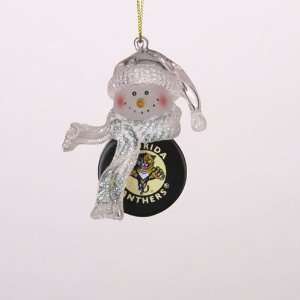  BSS   Florida Panthers NHL Acrylic Snowman Ornament (3 