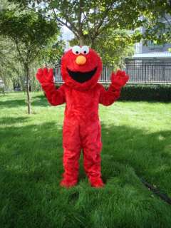New Hallowmas red ELMO Mascot costume adult size   