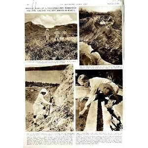  1951 VOLCANOLOGIST CRATERS RABAUL TAYLOR PAPUA GUINEA 