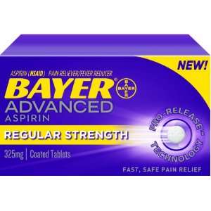 Boxes Bayer Advanced Regular strength aspirin 325mg 24 ct each box 