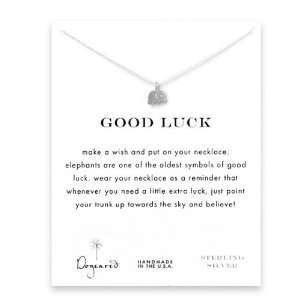  Dogeared Good Luck Silver Necklace Jewelry