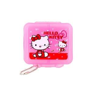  Cute Square Shaped Kitty Convenient Pill Case Box Pink 