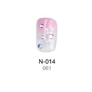  X Gen Eye Candy Fingernails Small White Flower With 