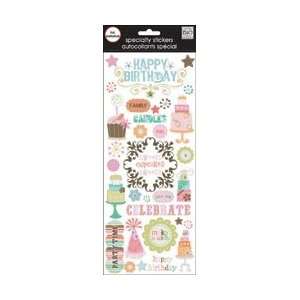  Me and My Big Ideas Specialty stickers 5x12 Sheet Happy Birthday 