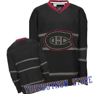 NHL Gear   Montreal Canadiens Blank Black Ice Jersey Hockey Jersey 