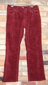   gorgeous rust brick red wide wale wide leg corduroy pants 8 M EUC