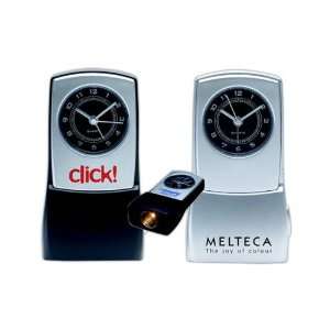  Black analog face clock with flashlight and beeper alarm 