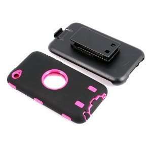   Touch 4 4G iTouch 4 4G with Belt Clip Holster (it Black on Hot Pink