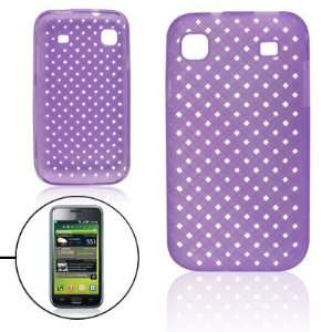   Holes Woven Pattern Purple Protector Case for Samsung Galaxy S I9000