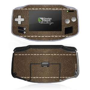   Nintendo Game Boy Advance   Brown Leather Design Folie Electronics