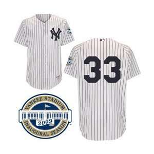  New York Yankees Authentic Nick Swisher Home Jersey w/2009 