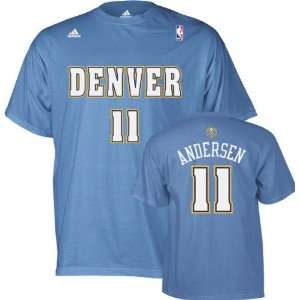  Chris Andersen adidas Denver Nuggets Name and Number T 