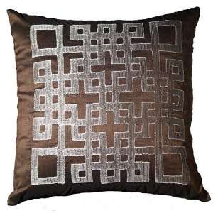   LR07166 ANDCHO1818 Pillow Ando Chocolate 18 in.