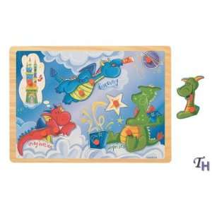  Scales n Tails Dragon Puzzle 8.5 x 11.5 inch Wooden Puzzle 