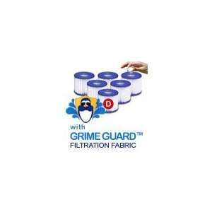  Intex Type D Pool Filter Cartridge w/ Grime Guard 6 Pack 