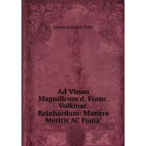  Ad Virum Magnificum d. Franc. Volkmar. Reinhardum Munere 