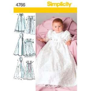  Simplicity Sewing Pattern 4766 Babies Christening Gowns, A 