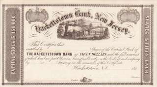 185_ Hackettstown Bank, New Jersey   Train Vignette  