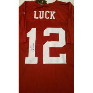 Andrew Luck Signed Authentic Stanford Cardinal Jersey