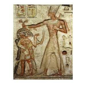  Ramesses Wearing the Blue Crown and Holding an Axe Premium 