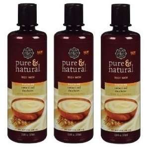 Pure & Natural Soothing Oatmeal & Shea Butter Body Wash, 12.8 Fl Oz 