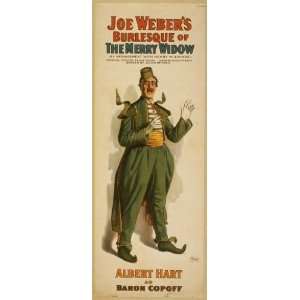  Poster Joe Webers burlesque of The merry widow by 