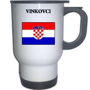  Croatia/Hrvatska   VINKOVCI White Stainless Steel Mug 