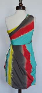   One Shoulder Dress Seen on Amber Lancaster & Aimee Teegarden Sz 2 UK 6