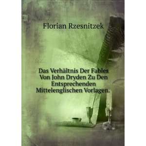   Entsprechenden Mittelenglischen Vorlagen. . Florian Rzesnitzek Books