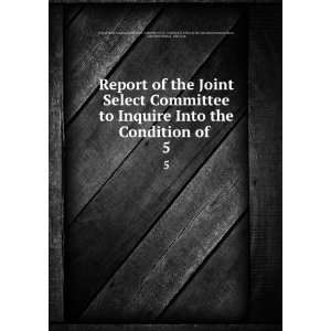 Report of the Joint Select Committee to Inquire Into the Condition of 