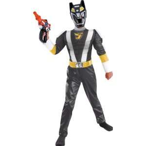  Deluxe Muscle RPM Black Kids Power Rangers Costume Toys & Games
