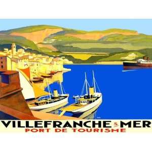 Villefranche South of France Europe SEA Ocean Boats Vintage Travel 
