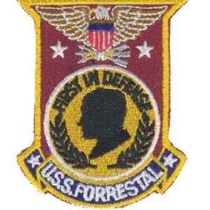  NEW USS Forrestal CV 59 3 Patch   Ships in 24 hours 