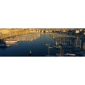  High Angle View of Boats At An Old Port, Marseille, France 