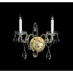  Group 1122 CH CL MWP Polished Chrome Traditional Crystal Two Light