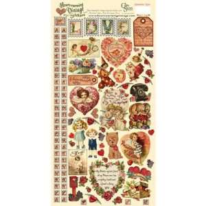  Valentine Love Heartwarming Vintage Stickers HVS08CS 