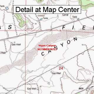  USGS Topographic Quadrangle Map   Vigas Canyon, New Mexico 