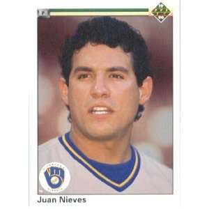  1990 Upper Deck # 648 Juan Nieves Milwaukee Brewers / MLB 