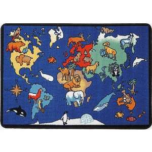  World Animals Kids Play Rug by Learning Carpets